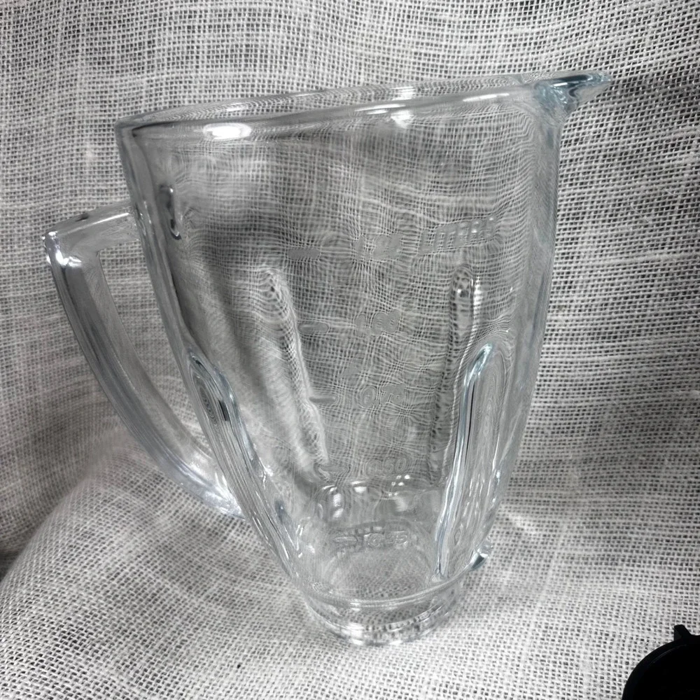 Oster Blender Replacement Glass Jar Complete Lid Blade Base Cap 6 Cup Pitcher